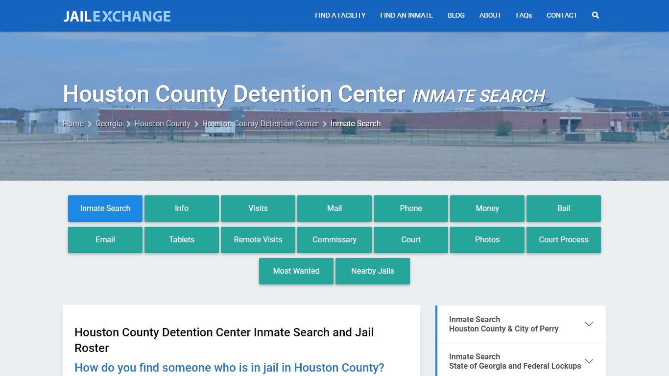 Houston County Detention Center Inmate Search - Jail Exchange